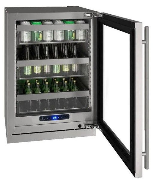 U-Line® Panel Ready/Stainless Steel 24" Integrated Solid Undercounter Refrigerator-2