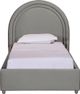 TOV Furniture Gumdrop Grey Twin Velvet Bed-1