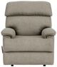 Flexsteel® Geneva Silver Pebble Rocking Recliner-1