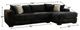 Albany Industries 2-Piece Mondo Black Right-Arm Facing Sectional-1