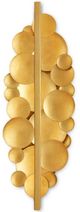 Currey & Company Lavengro Contemporary Gold Leaf Wall Sconce-1