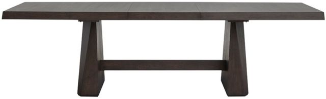 Magnussen Home® Tauren Coffee Bean Brown Double Pedestal Dining Table-4