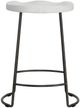 Universal Explore Home™ Modern Farmhouse Reid Pepper/Picket Fence Counter Stool-2