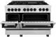 ZLINE Autograph Edition Legacy 48" Satin Stainless Steel Pro Style Dual Fuel Range with Matte Black Accents-2