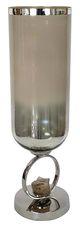 A & B Home Beige/Silver Vase-2