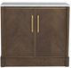 Fairfield® Maxwell Caramel Bar Cabinet with White Carrara Marble Top-1