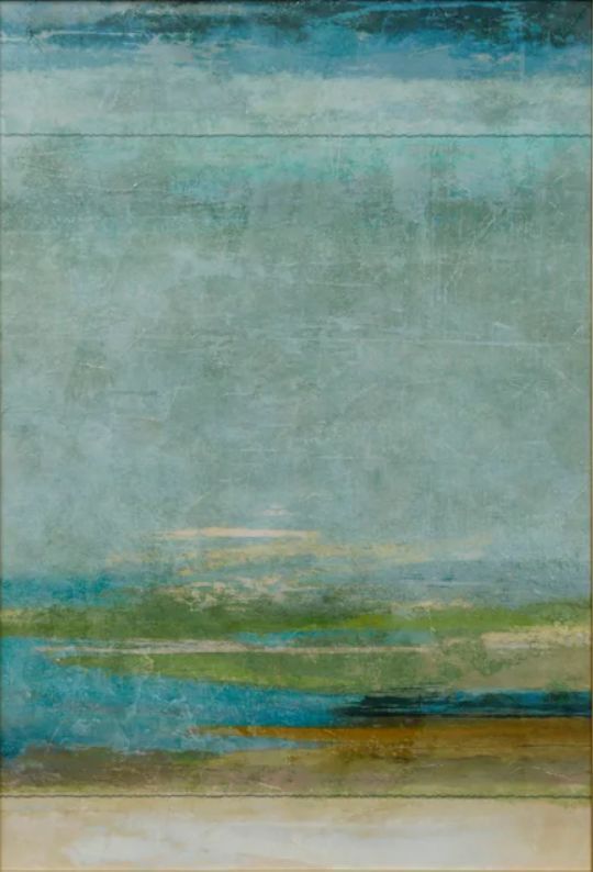 Stylecraft Blue/Chrome/Green Wall Art-1
