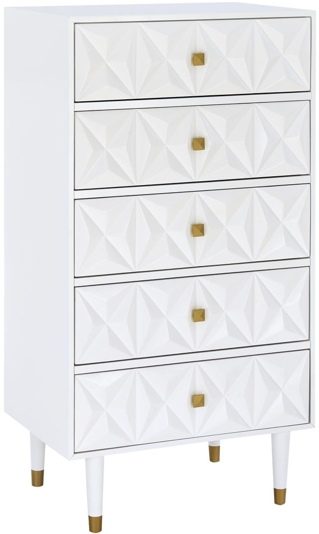 Linon Geo White Chest Of Drawers-1