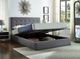 IFDC Gray King Platform Lift Storage Bed-2