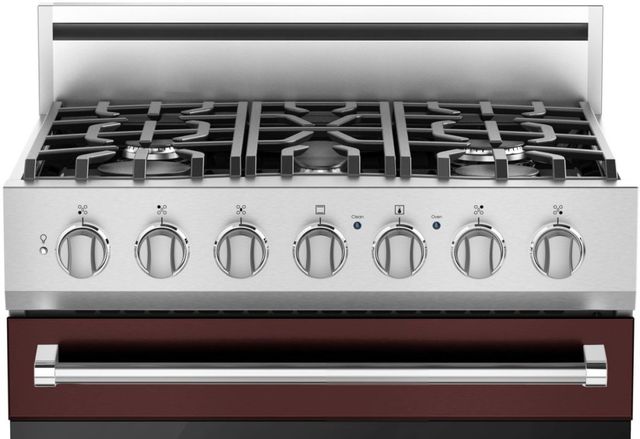 Viking® 3 Series 30" Kalamata Red Pro Style Dual Fuel Natural Gas Range-1