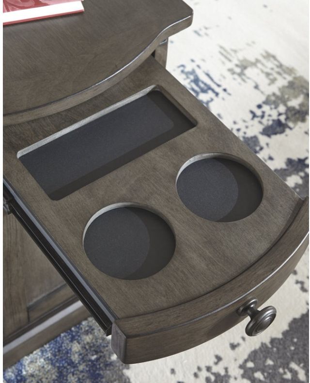 Signature Design by Ashley® Laflorn Gray Chairside End Table-1