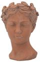 A & B Home Brown Visage Head Bust Planter-1