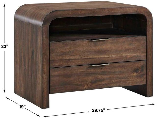Uttermost® Decatur Dark Walnut Side Table-4