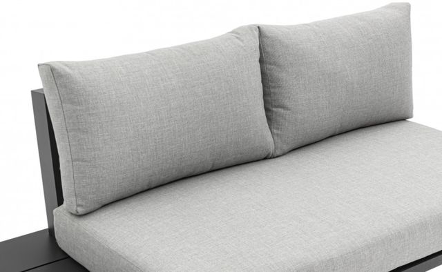 Meridian Furniture Maldives 5-Piece Black/Gray Aluminum/Fabric Outdoor Sectional-4