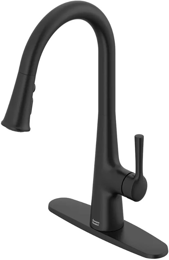 American Standard Southport Matte Black Pull-Down Dual Spray Kitchen Faucet-4