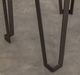 International Furniture Direct Natural Parota Brown Cocktail Table with Black Base-5