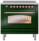Ilve® Nostalgie II Series 36" Emerald Green Pro Style Induction Range-2