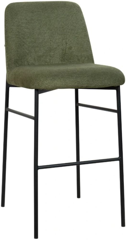 New Classic® Home Furnishings Erik Green/Black Upholstered Bar Stool-0