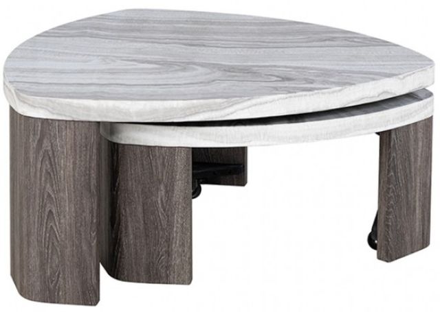 Furniture of America® Levis Gray Nesting Cocktail Table-0