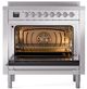 Ilve® Nostalgie II Series 36" Stainless Steel Pro Style Induction Range-2