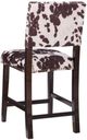Linon Corey Brown Cow Print Counter Stool-5