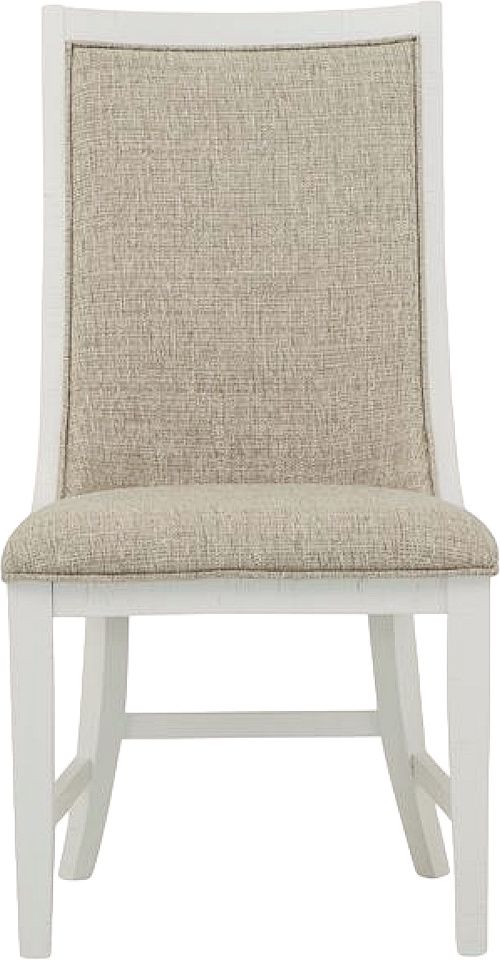 Magnussen Home® Heron Cove 2-Piece Baja Fog/Chalk White Upholstered Host Side Chair Set-1