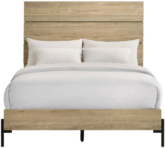 Intercon Newhall Vintage Oak Melamine Youth Full Panel Bed-1
