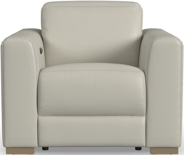 Flexsteel® Aurora Coconut Milk Power Recliner with Power Headrest-3