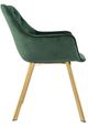 Mazin Furniture Ayami Gold/Green Dining Arm Chair -2