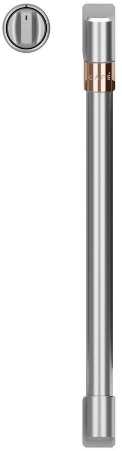 Café™ Brushed Stainless Steel French Door Handles and Knob Kit