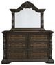 Signature Design by Ashley® Maylee Dark Brown Dresser and Mirror-1