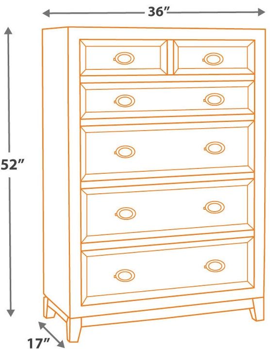 Millennium® by Ashley® Halamay Gray Chest of Drawers-1