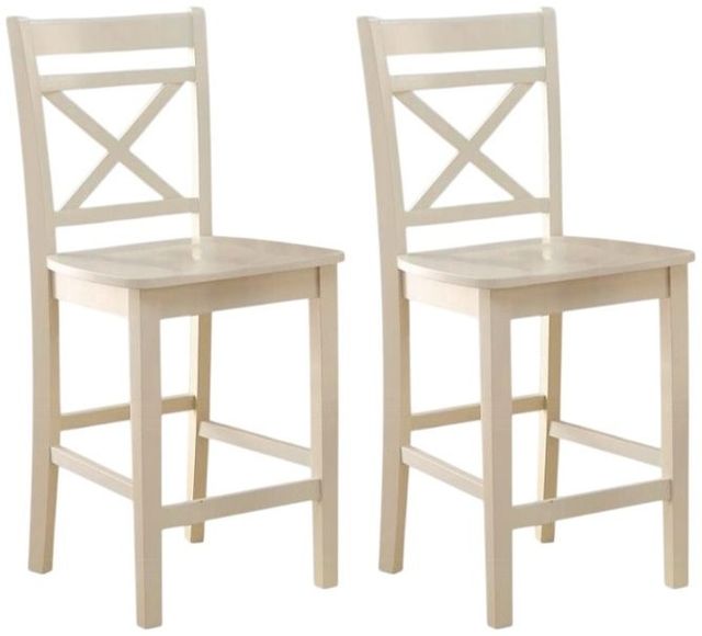 ACME Furniture Tartys 2-Piece Cream Counter Chair Set-0