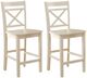 ACME Furniture Tartys 2-Piece Cream Counter Chair Set-0