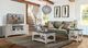 Riverside Furniture Grand Haven Rich Charcoal Square Side Table with Feathered White Base-2