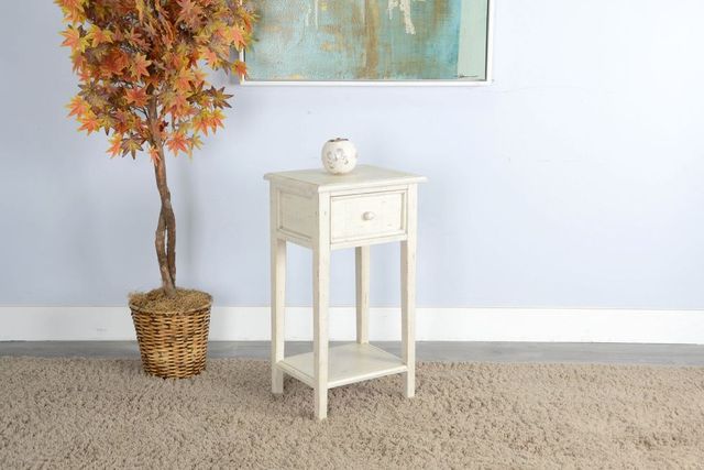 Sunny Designs™ White Sand Side Table-1