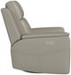 Flexsteel® Vernon Dove Gray Power Swivel Glider Recliner-2