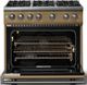 Viking® 5 Series 36" Golden Hour Pro Style Gas (NG) Range with Polished Chrome Trim-1