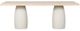 Modus Furniture Zinnia White Sand Dining Table with Ivory Base-2