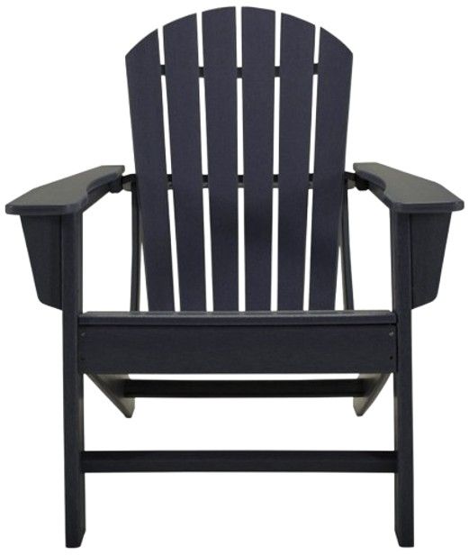 Signature Design by Ashley® Sundown Treasure Black Outdoor Plastic Adirondack Chair-1