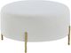 Forty West Hamilton White Ottoman-0