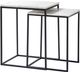 Renwil® Chalmers Set of 2 White Marble Nesting Tables-0