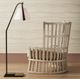 Currey & Company Frey Off-White/Satin Black Floor Lamp-5