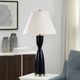 Stylecraft Dann Foley Lifestyle Satin Black/White Table Lamp-1