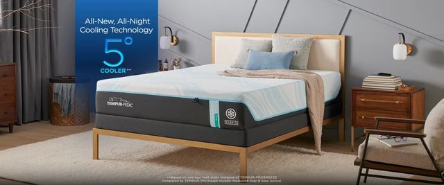 Tempur-Pedic® TEMPUR-ProBreeze® 12" Hybrid Medium Smooth Top Split California King Mattress, Includes 2 Pieces-1
