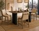 Bernards Elure Latte Double Pedestal Counter Dining Table with Peppercorn Base-3