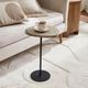 Renwil® Bethany Venezia Brown Side Table with Black Base-1