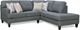 Superstyle Customizable 9671 2-Piece Right-Arm Facing Loveseat Sectional and Chaise-0