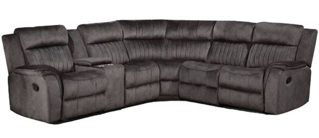 Milton Greens Stars 7-Piece Dark Gray Modular Manual Recliner Sectional-0