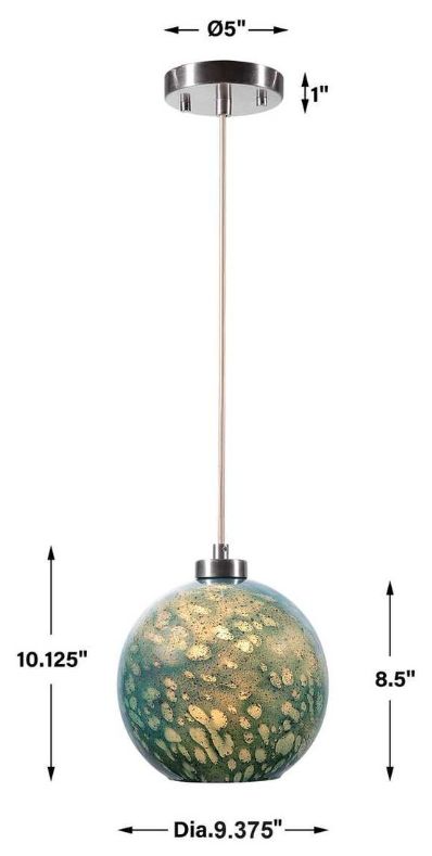 Uttermost® Gemblue Aqua Mini Pendant Light-2